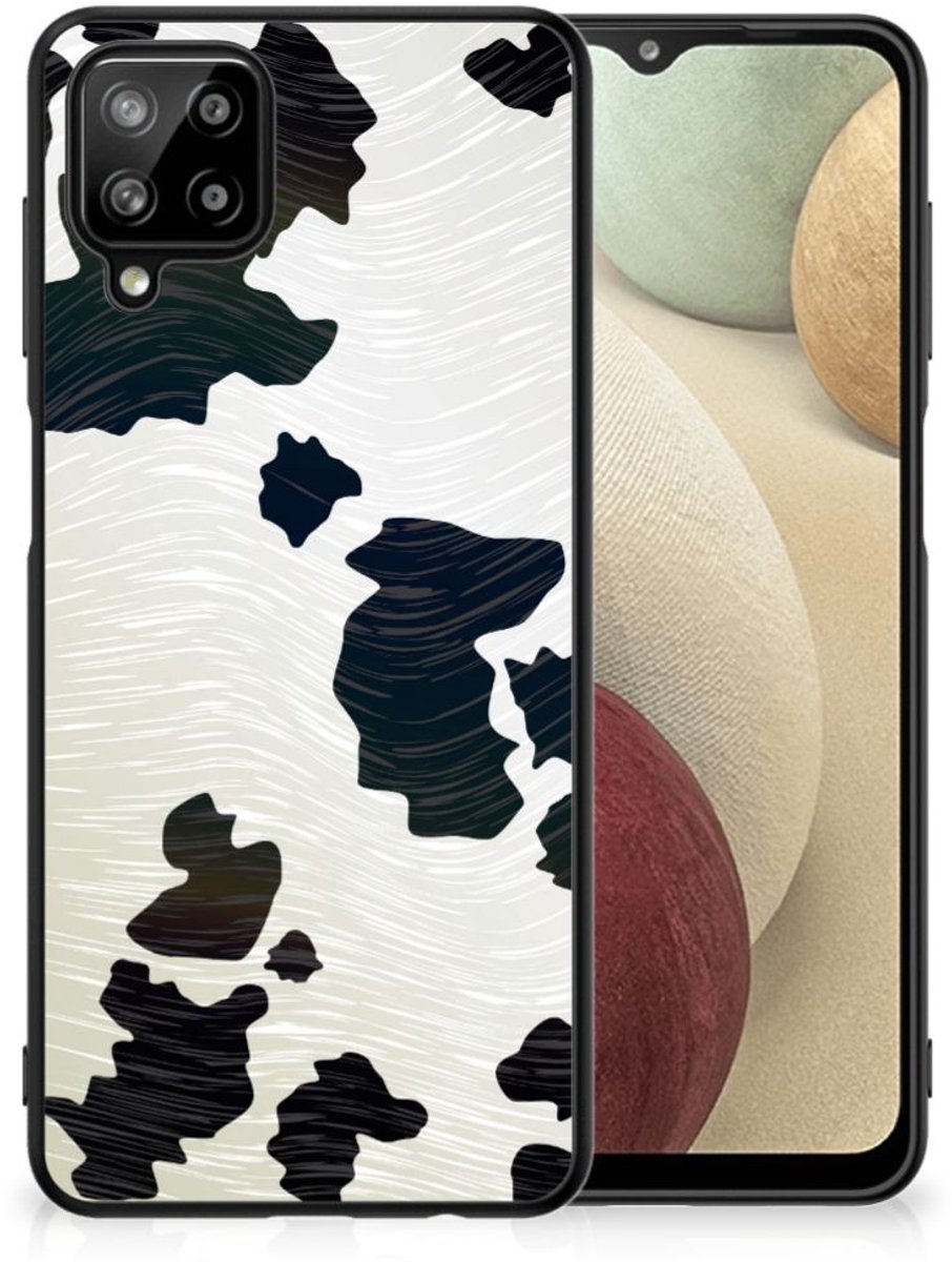 Samsung Galaxy A12 Dierenprint Telefoonhoesje Koeienvlekken