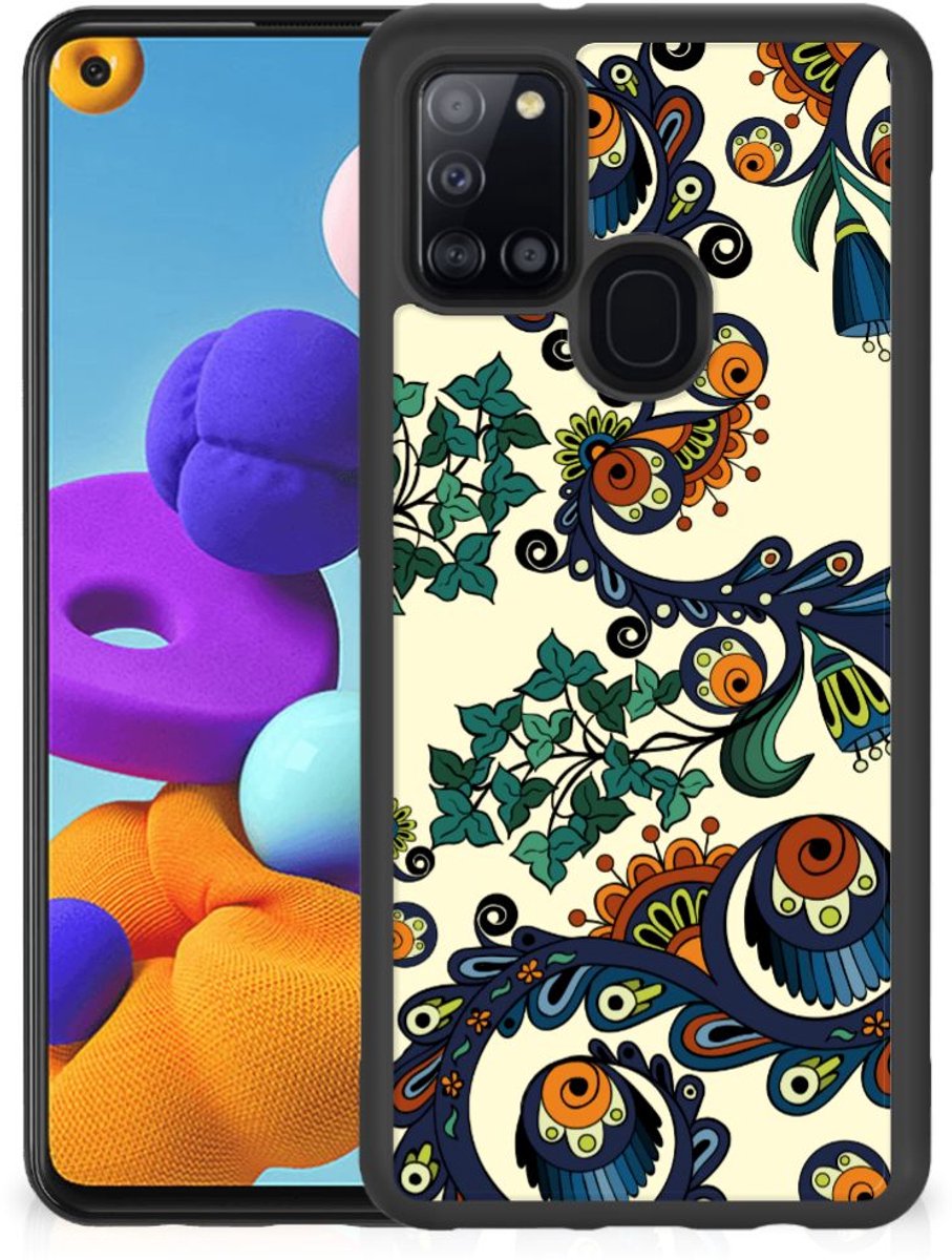 Hoesje TPU Samsung Galaxy A21s Barok Flower