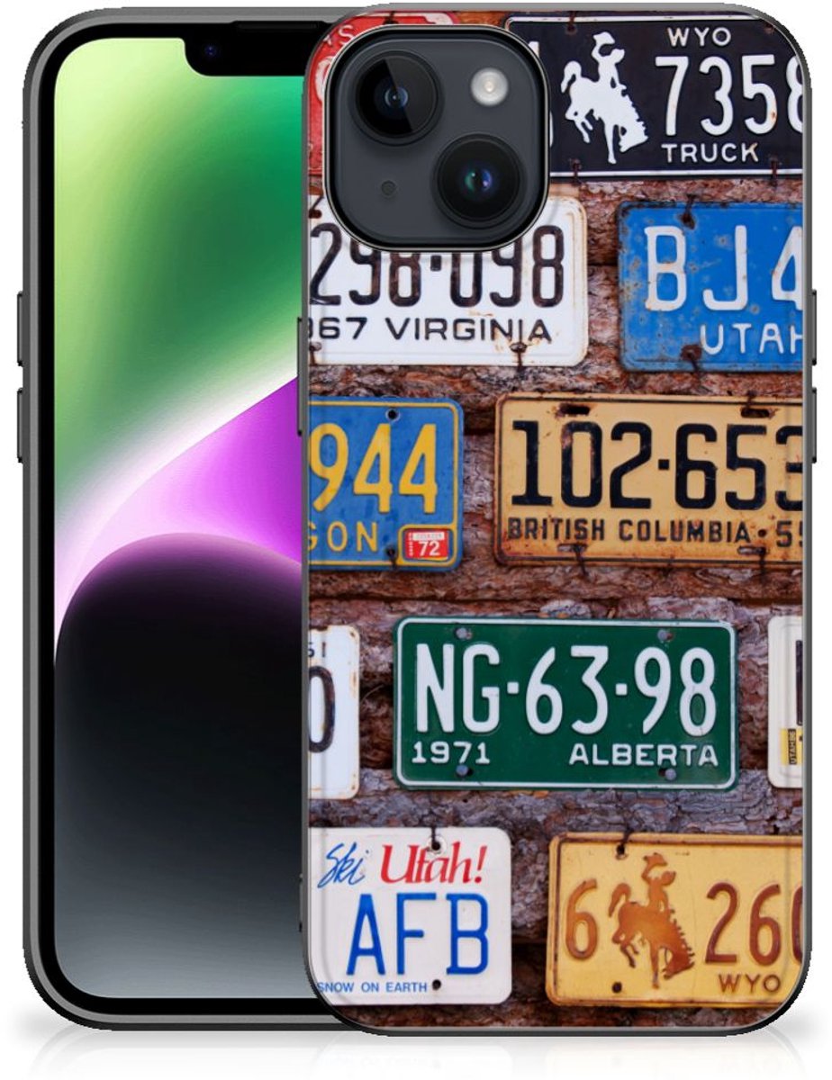 iPhone 15 Silicone Back Case Kentekenplaten