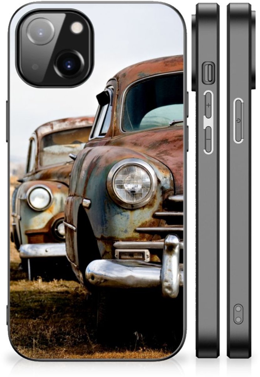 Apple iPhone 13/14 Silicone Back Case Vintage Auto