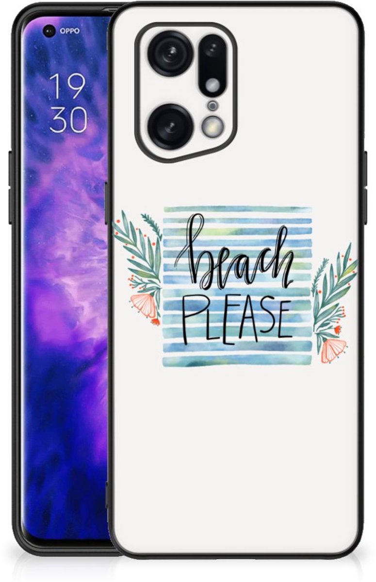 Back Cover voor OPPO Find X5 Pro Hoesje Boho Beach