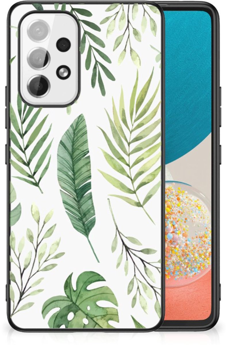 Samsung Galaxy A53 Bloemen Hoesje Leaves