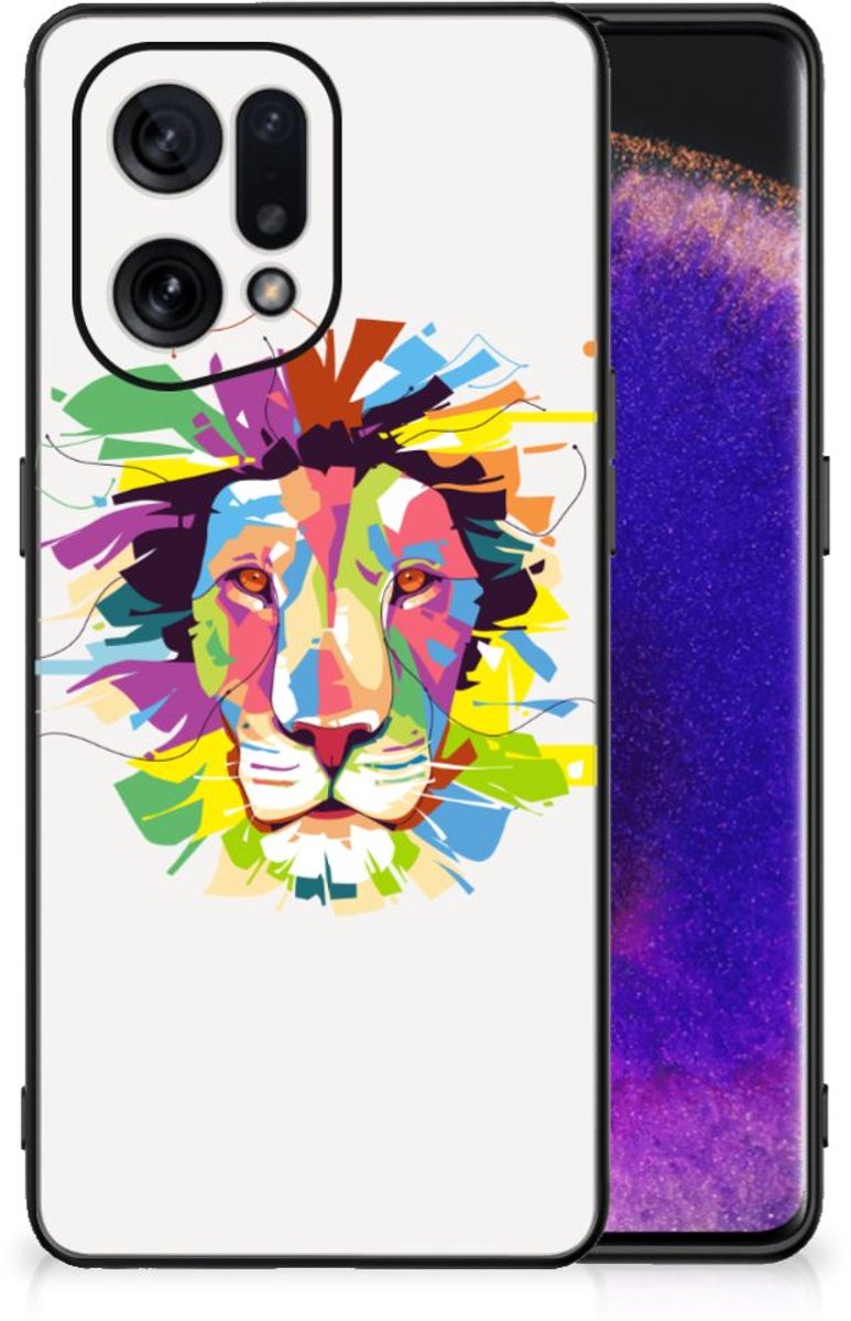 OPPO Find X5 Hoesje Lion Color