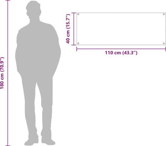 vidaXL - Cuisine - Dosseret - Gris foncé - 110 x 40 x 0,6 cm - Verre Glas