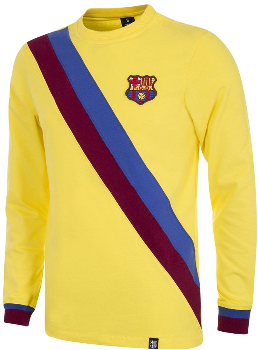 COPA - FC Barcelona 1974/75 - Retro Voetbalshirt - Heren - Geel - M