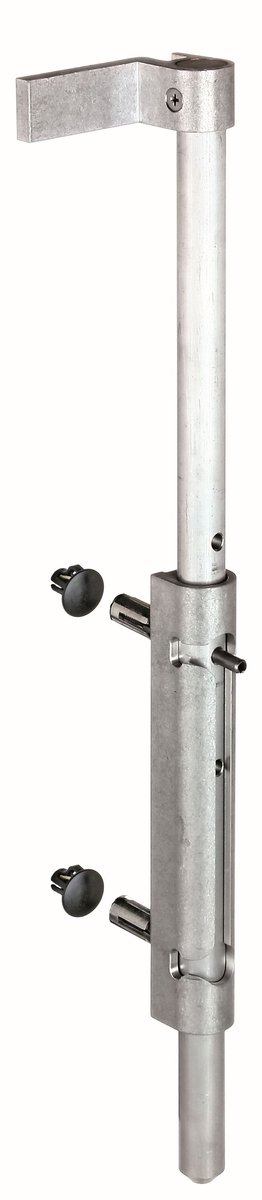 Alberts 415624 Externe grendel VSA, as van aluminium, voor profielen vanaf 40 mm, met dieptevergrendeling en in hoogte verstelbare grendel