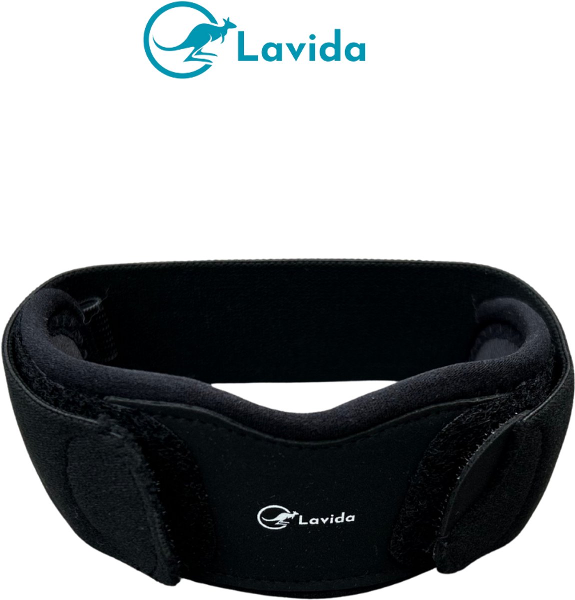 Lavida® Kniebrace & Patellabrace – Verstelbare Knie Ondersteuning – One Size – Zwart – Voor Sport- Pijn & Herstel