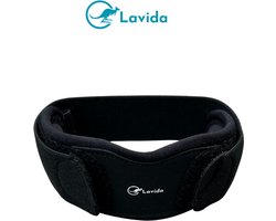 Lavida® Kniebrace & Patellabrace – Verstelbare Knie Ondersteuning – One Size – Zwart – Voor Sport- Pijn & Herstel
