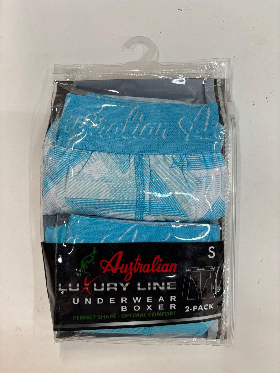 2 stuks Australian Boxershort - Blauw- L