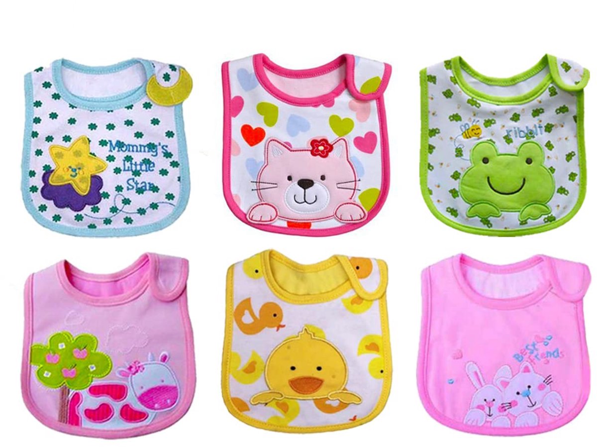 Baby Slabbetje - Waterdicht met Klittenbandsluiting - Voor Pasgeborenen en Baby's - Roze