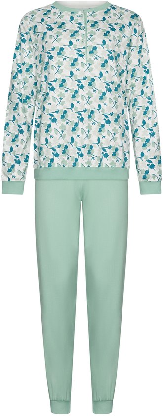 Pastunette - Sangria Nights - Pyjama - Katoen - Wit/Groen - Maat 46