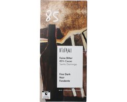 Vivani Fine dark 85% cacao Santo Domingo bio 80 Gram