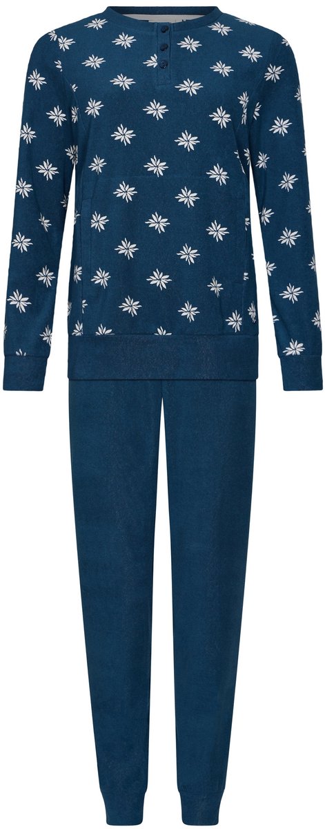 Pastunette Moonlite - Pyjama/Huispak - Badstof - Donkerblauw