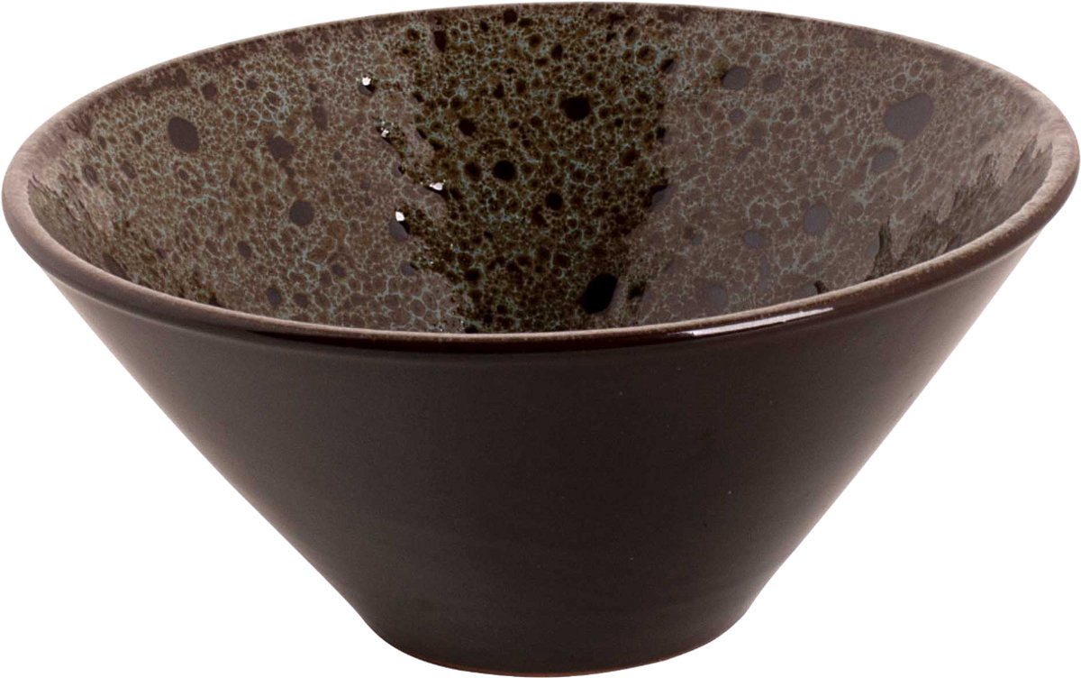 Graupera Schaal Turkey 15 cm 50 cl Blauw Bruin Stoneware