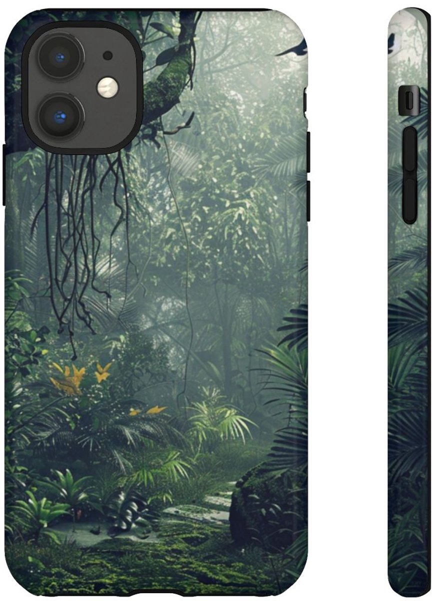 Dichtbegroeid Groen Junglepaden – Telefoonhoesje Geschikt voor iPhone 11