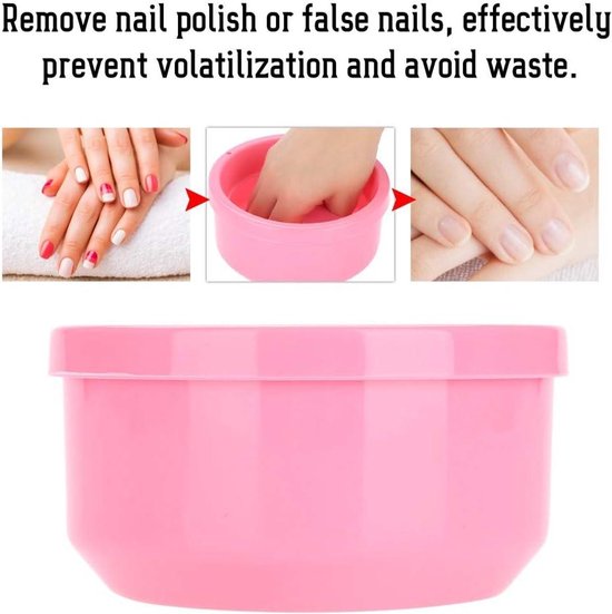 Dip kom voor manicure - Verwijder verdikte nagellak en kunstnagels - Manicure gereedschap — afbeelding 3