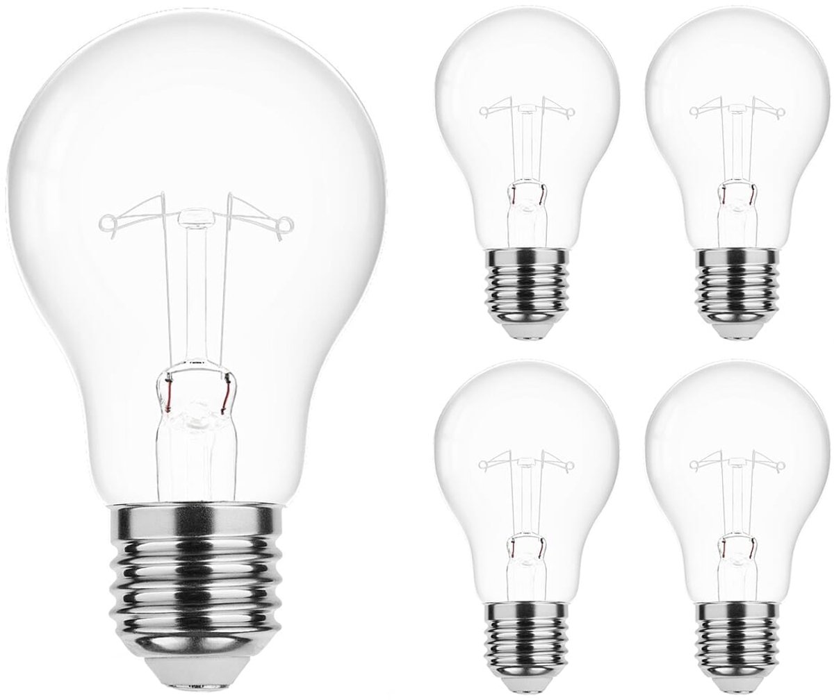 Technik E27 Gloeilamp A55 100W - 1250lm - 2700K - Extra Warm Wit - 5 stuks