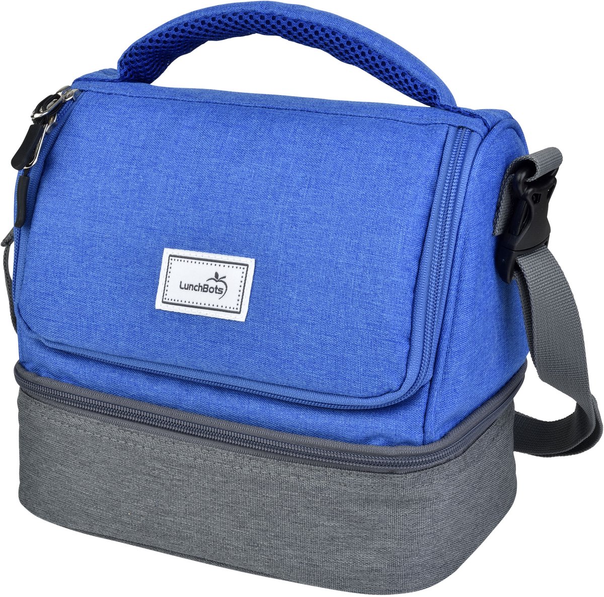 LunchBots - Geïsoleerde Duplex Lunchtas - Blauw