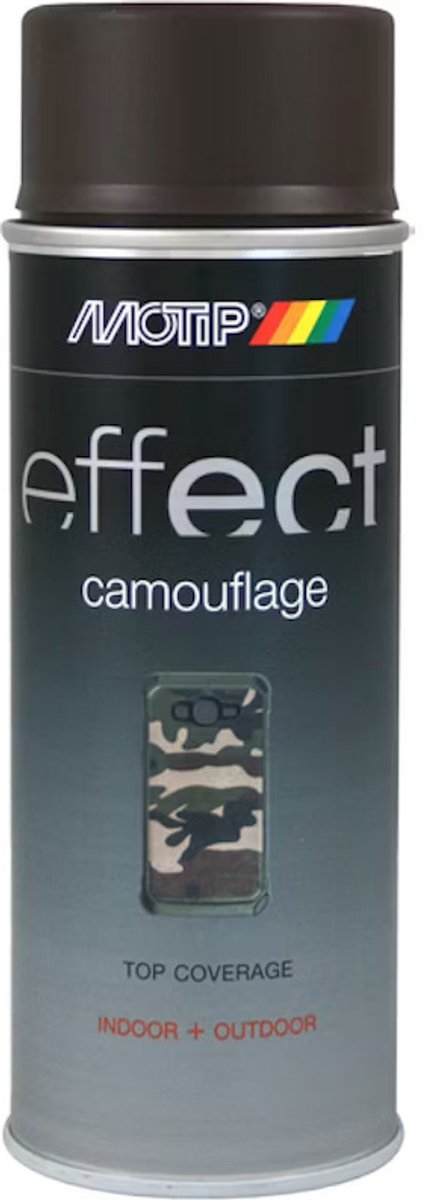 Motip - sprayverf - Effect Camouflage RAL 8027 - mat - 400 ml bruingrijs