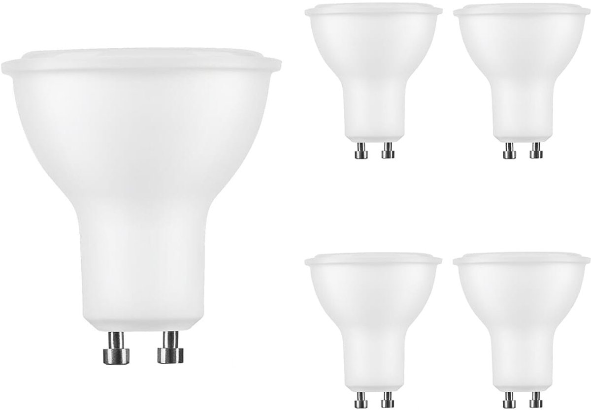 Technik GU10 LED Spot 6.4W - 550lm - 4000K - Neutraal Wit - LED Spot Lamp - Vervangt 42W Gloeilamp - 5 stuks