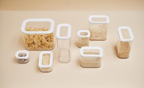 Mepal - Set de boîtes de conservation Modula 4 pièces - Wit - 4 x 1000 ml