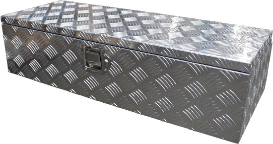 Coffre à outils en aluminium 900x380x230mm avec serrure de coffre - Coffre à timon - Coffre à timon - Coffre à outils - Remorque à timon - Novio