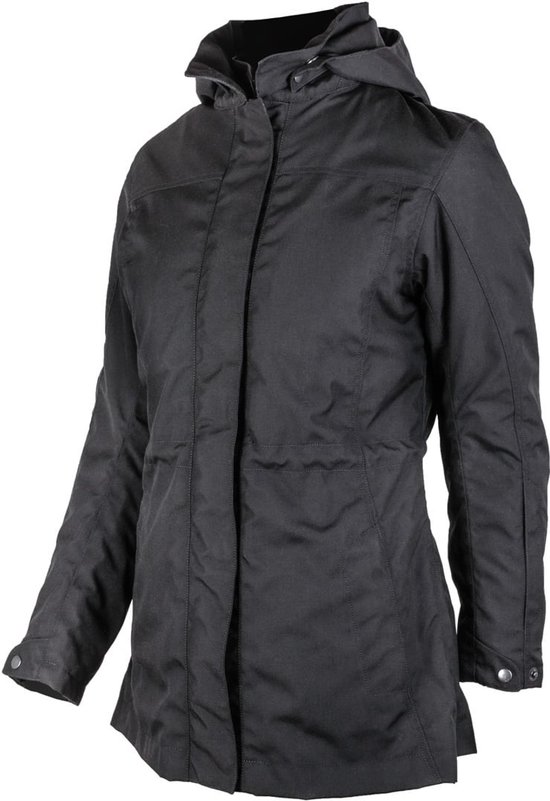 gms Francine Dames Zwarte Waterdichte Textiele Motorjas - Maat XL - Jas