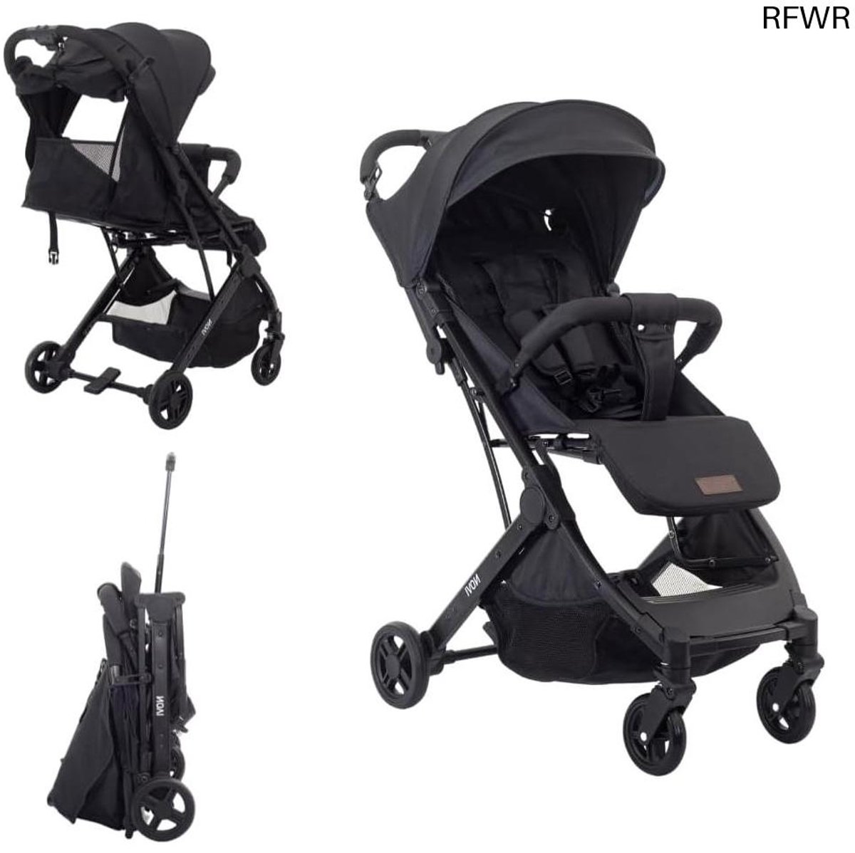 RFWR® Compacte Buggy voor Kinderen van 0-4 Jaar - 0-22 kg, Verstelbare Rugleuning, Inclusief Schouderriem en Trolleyfunctie