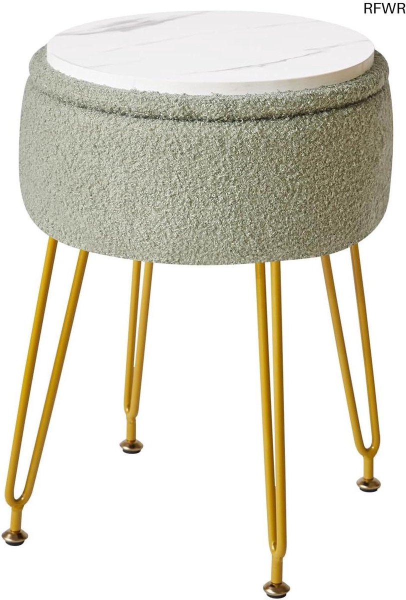 RFWR® Teddy Velvet Opslag Voetsteun Kruk Jongens en Meisjes