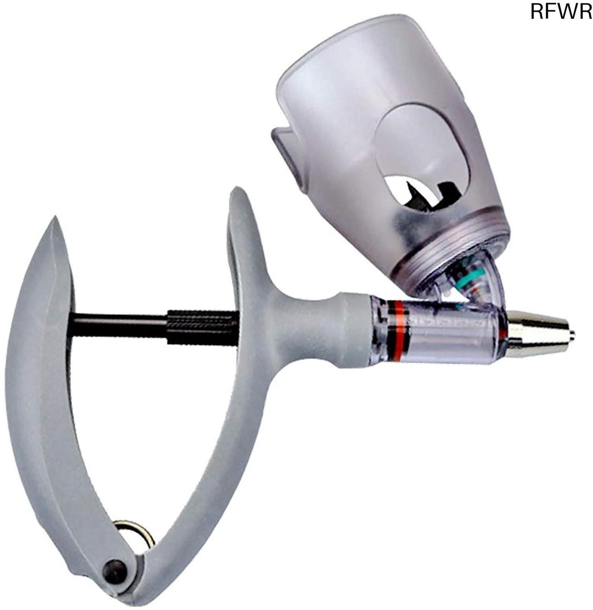 RFWR® Automatische injectiespuit voor huisdieren - continu instelbare veterinaire injectiespuit voor konijnen, koeien, kip, schaap, paard, gans, ezel, eend, hond, varken, duif, 2 ml / 5 ml