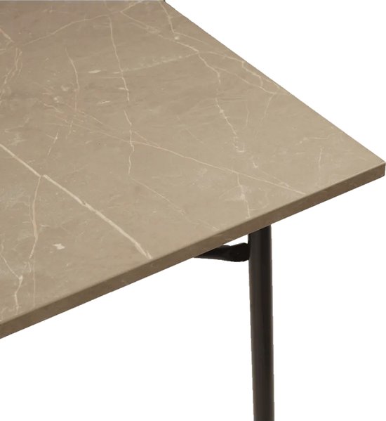 Travellife Mirano Campingtafel Exteriolit taupe marble 80 - Extra stevig exteriolit tafelblad - Zeer stabiel lichtgewicht stalen frame - Voorzien van stabilisatievoeten van Travellife — afbeelding 3