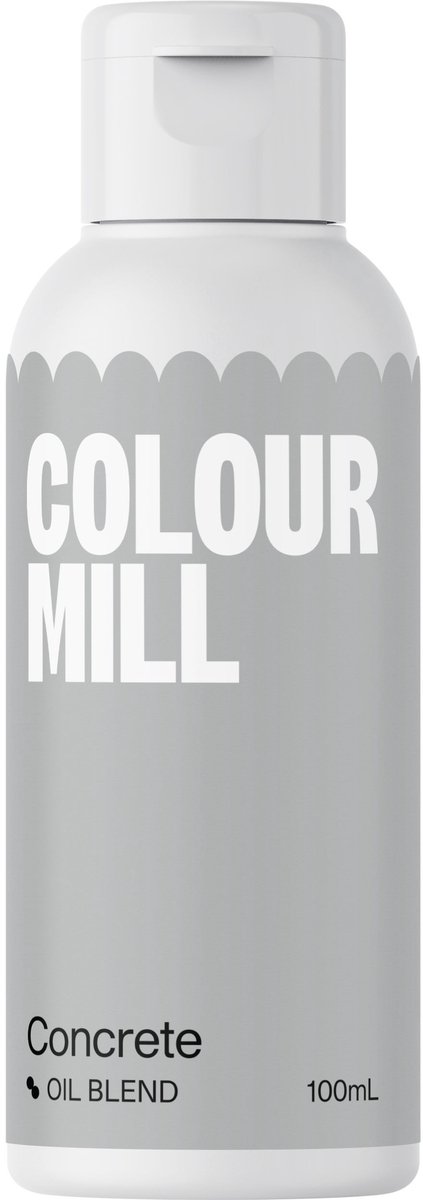 Colour Mill Oil Blend Voedingskleurstof op Oliebasis - Concrete - 100 ml