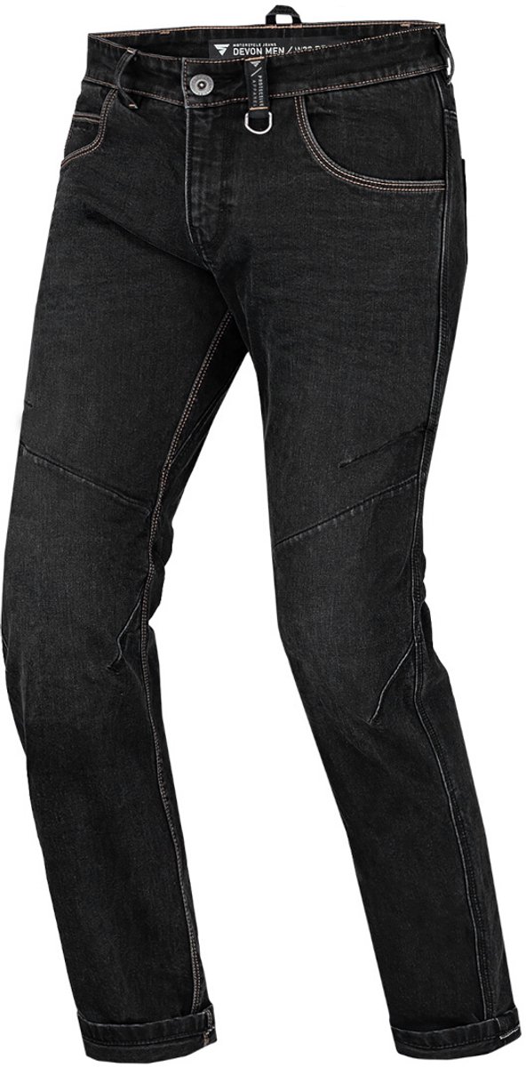 SHIMA Devon Zwart Motor Jeans