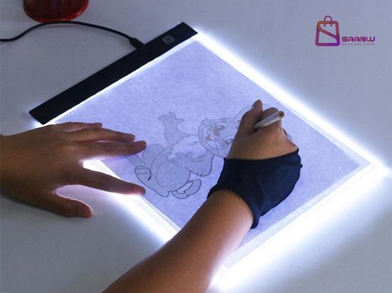 Ledkopieerbord A4 Superdun Met USB-kabel en Instelbare Helderheid