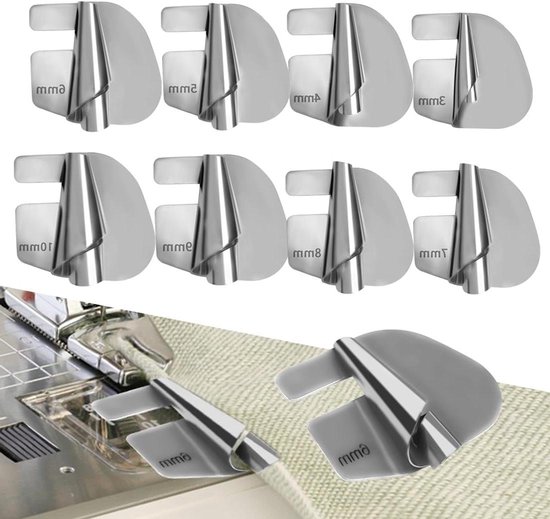 3 stuks smalle rolzoom naaimachine naaivoet universele rolzoom naaivoet voor huishoudelijk multifunctionele naaimachine (3 mm 4 mm 6 mm