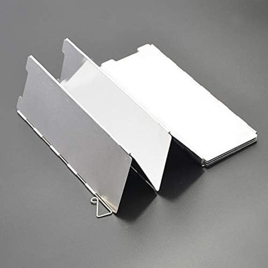 Pare-brise De Camping Pliable En Alu – Protection Anti-vent Pour Réchaud, Modulable, Compact, Sac De Rangement Inclus – Activités Outdoor