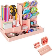 Organisateur De Bureau En Filet Métallique, Rangement Bureau Avec Tiroir Et Porte Stylos Multifonctionnel Porte Crayon Pour Stylos Notes Adhesives 99408120
