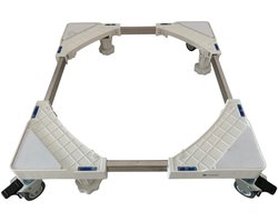Universele Wasmachine Verhoger – Verstelbaar Onderstel met Zwenkwielen en Rem – Voor Wasmachine, Vaatwasser, Droger – Tot 300 kg