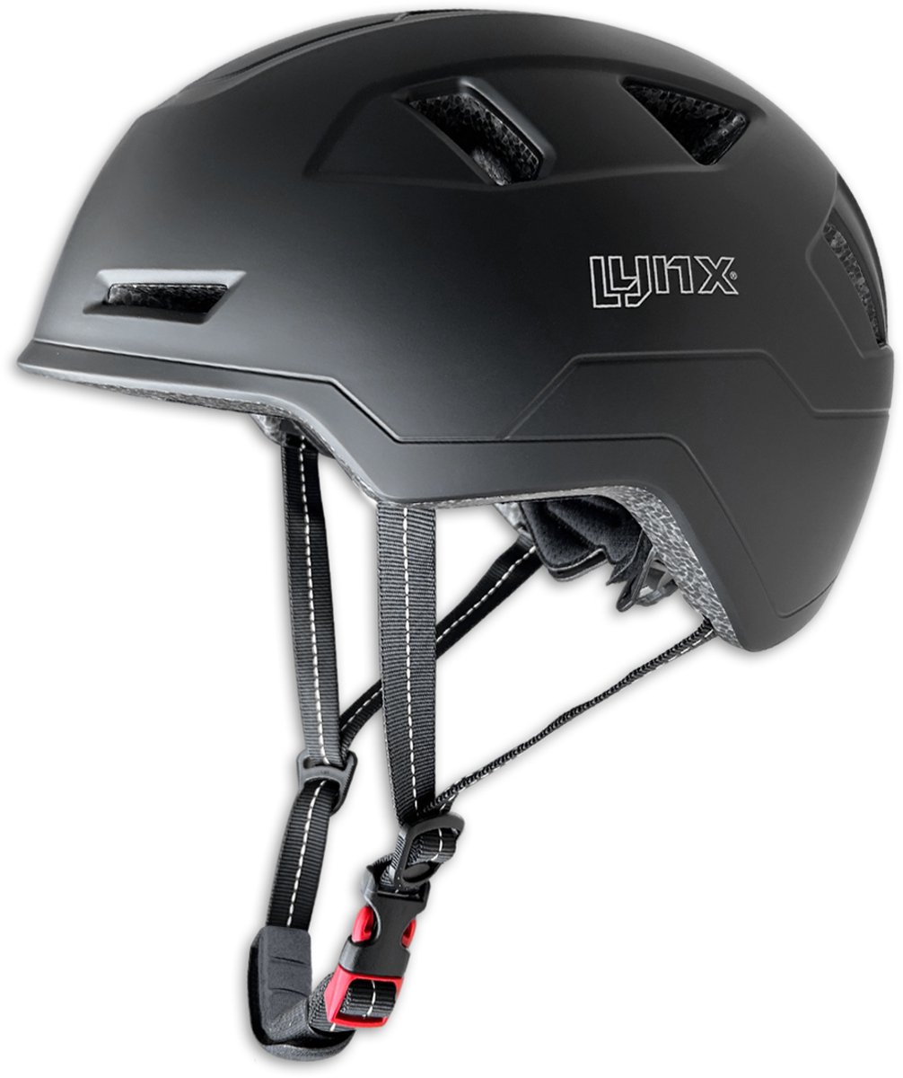 Lynx City Pro Scooter- en Fietshelm NTA8776 Zwart Verstelbaar maat 55-58 cm (S/M)