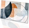 Cirkel, Abstracte kunst, Cirkels, Zwart, wit, oranje, grijs, beige