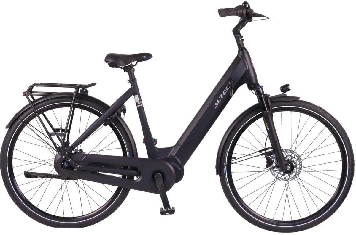 Altec Adventure Elektrische Fiets - E-bike 28 Inch - Damesfiets 53 cm - 7 Versnellingen - Hydraulische Schijfrem - 733 Wh Accu - Matzwart - Altec - €1.949,96