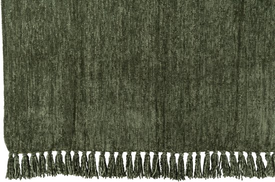 Foto: Safaary blanket chenille polyester dark green
