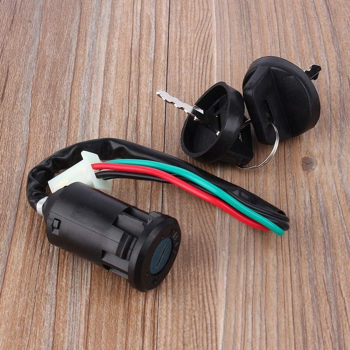 Allecto Plus - Sleutelschakelaar 4-draads waterdicht voor ATV Go Kart en Dirt Bike