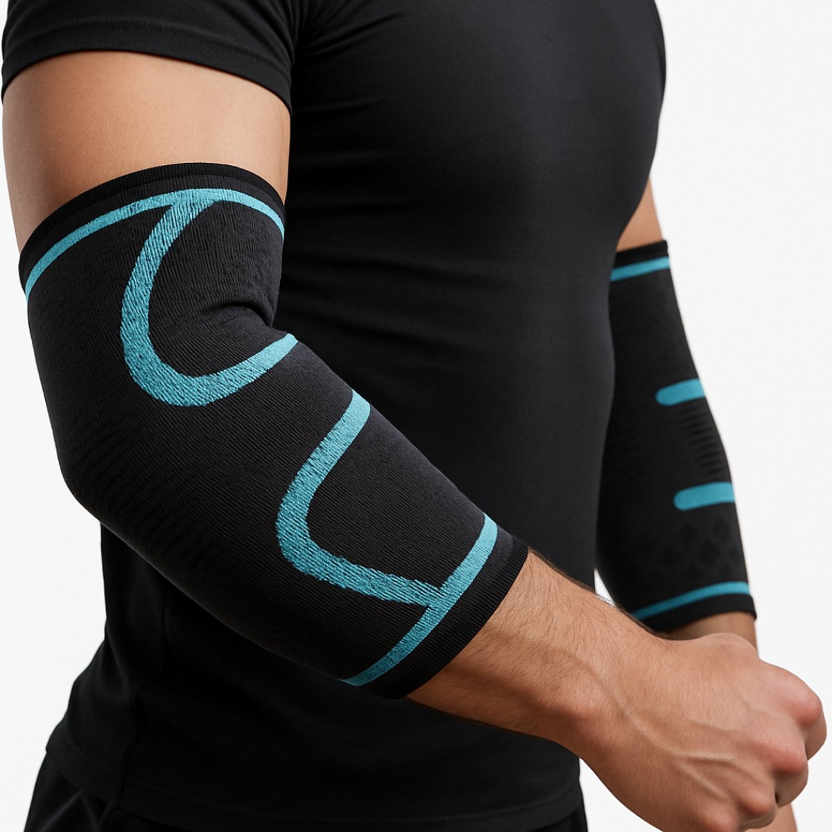 Clerby - Armbrace - Elleboog Brace - Tennis Elleboog - Golf Arm - Tennisarm Brace - Elleboog Ondersteuning - Artrose - Reuma - Blauw