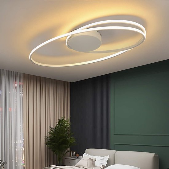B.K.Licht - Led-plafondlamp met indirect licht, 3 cm plat, neutraal wit