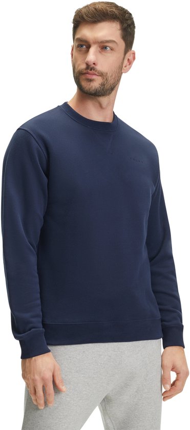 FALKE Basic Sweatshirt doux confortable pull en coton pour hommes bleu - taille XXL