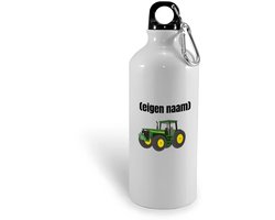 Hacebo® - Tractor waterfles - Boer - Boer of boerin - met eigen naam - leuk cadeau voor iemand die op de boerderij werkt - cadeau - kado - water fles - 400ML