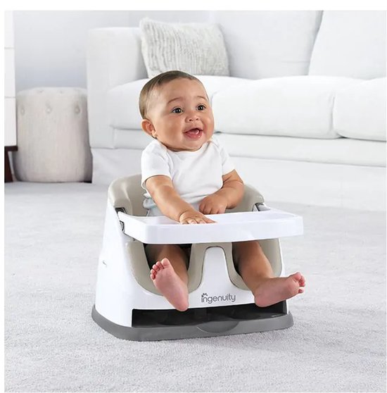 Ingenuity Baby Base 2-in-1 Stoelverhoger - Cashmere van INGENUITY — afbeelding 2