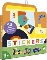 Janod - Stickers Voertuigen - 50 Stickers Voor De Liefhebbers Van Machines - Geschikt Voor Kleine Handen - 50 Stickers Voor Langdurig Speelplezier - Geschikt Vanaf 18 Maanden