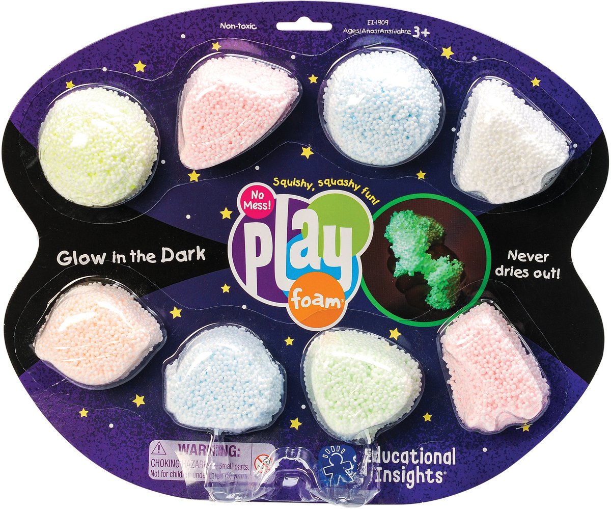Learning Resources Playfoam® Glow In The Dark (8 Pack) - 3+